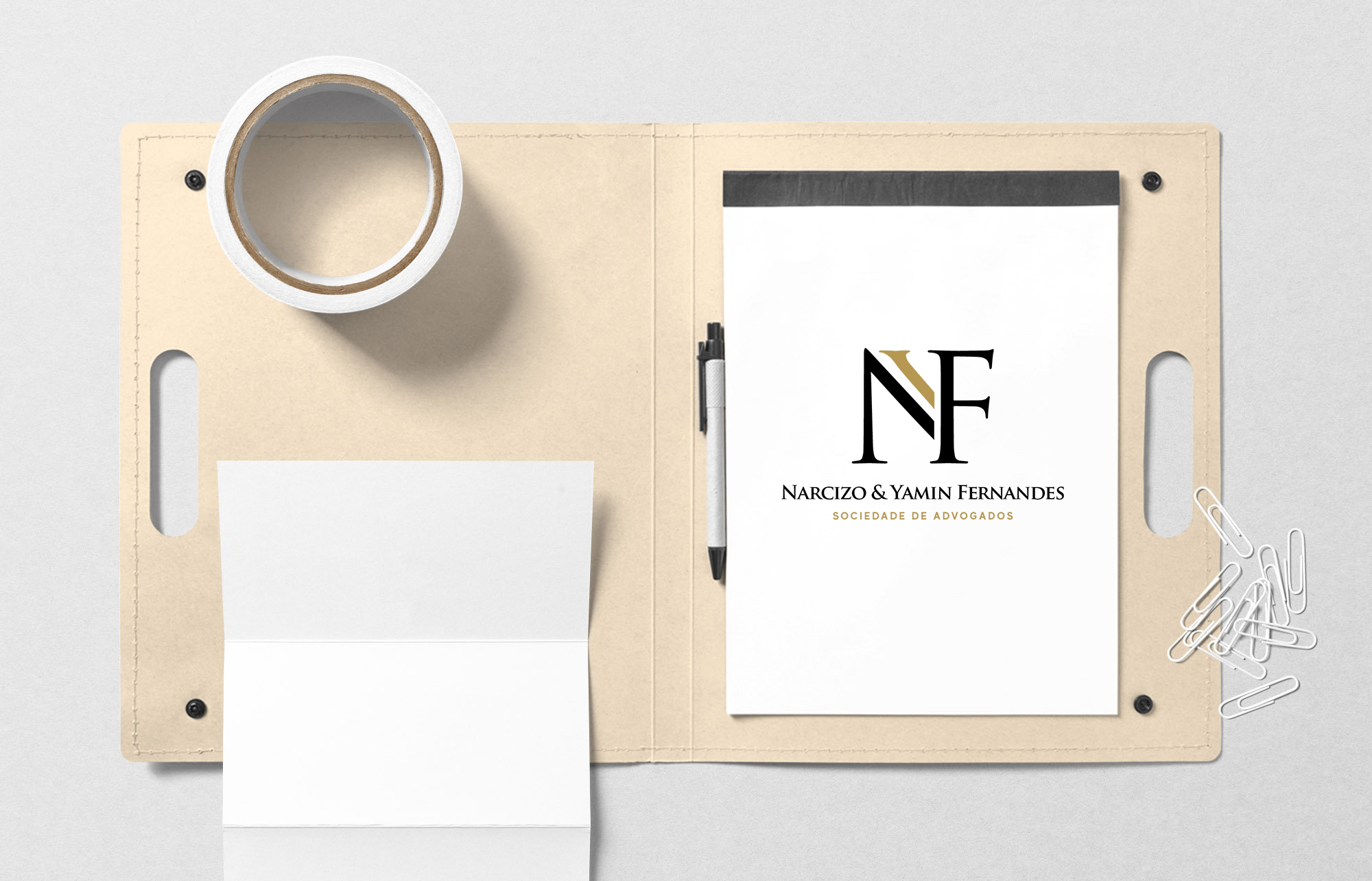 Logotipo NYF – Mockup Block